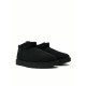 Ugg Australia Classic Ultra Mini Suede Γυναικεία Μποτάκια με Γούνα Μαύρα 1116109-BLK